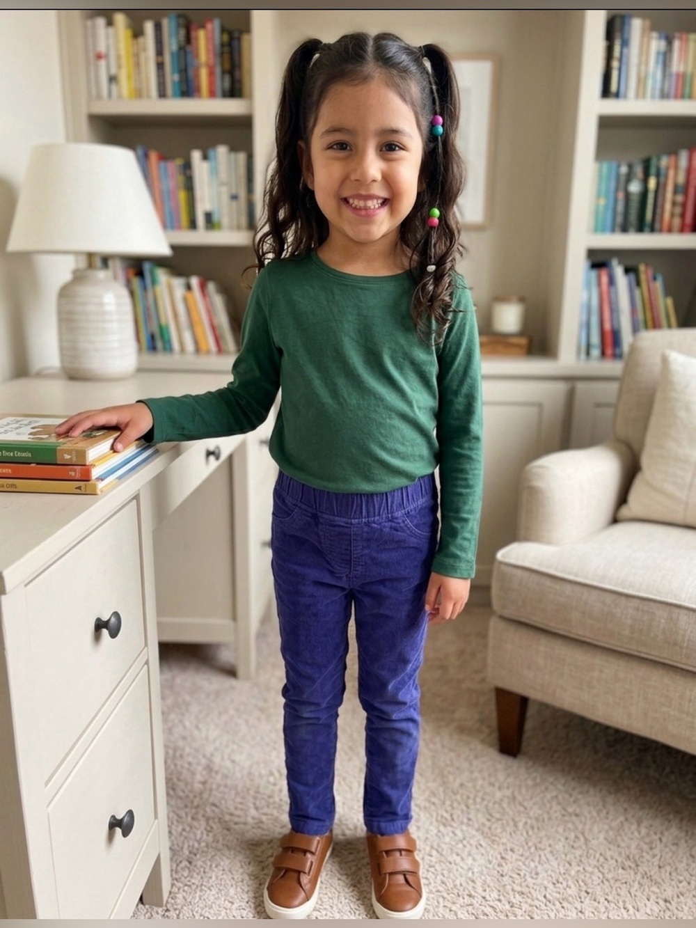 Mini Boden Corduroy Blue Pants